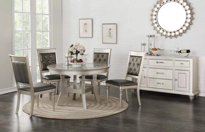 The Caldwell Glass-Top Round Dining Table - view 1