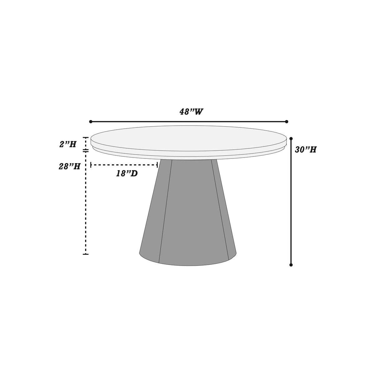 The Pemberton Round Pedestal Dining Table - view 7