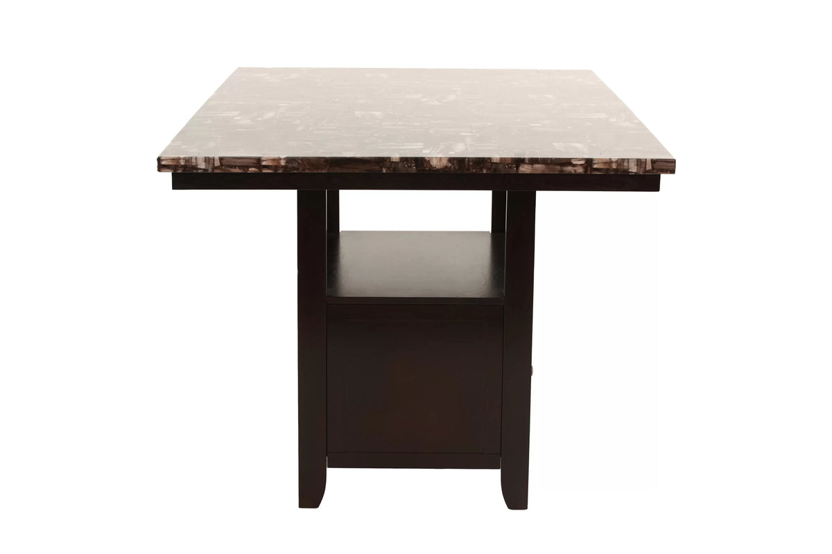The Regent Faux Marble Dining Set – 6 Piece - view 3