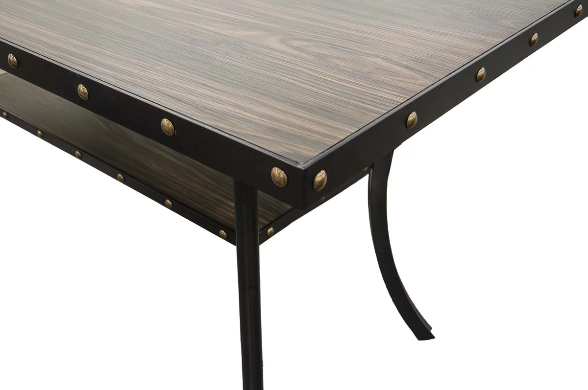 The Harlow Charcoal Tufted Rectangular Dining Set – 7 Piece - view 5