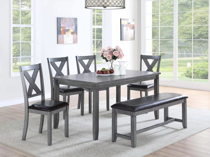 The Mason Gray Dining Set – 6 Piece