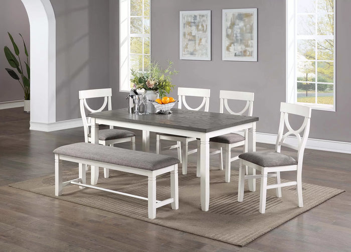 The Willow White Dining Set – 6 Piece