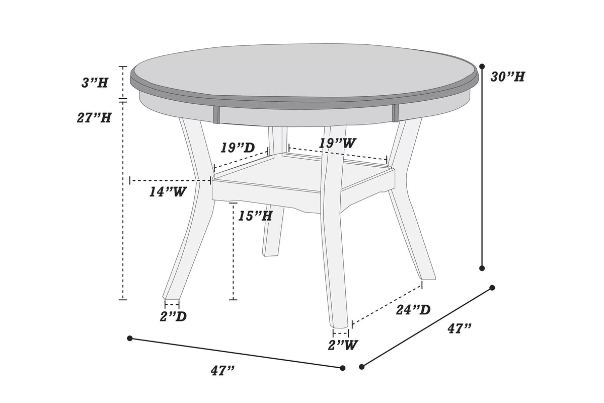 The Harlow Walnut Round Dining Table - view 4