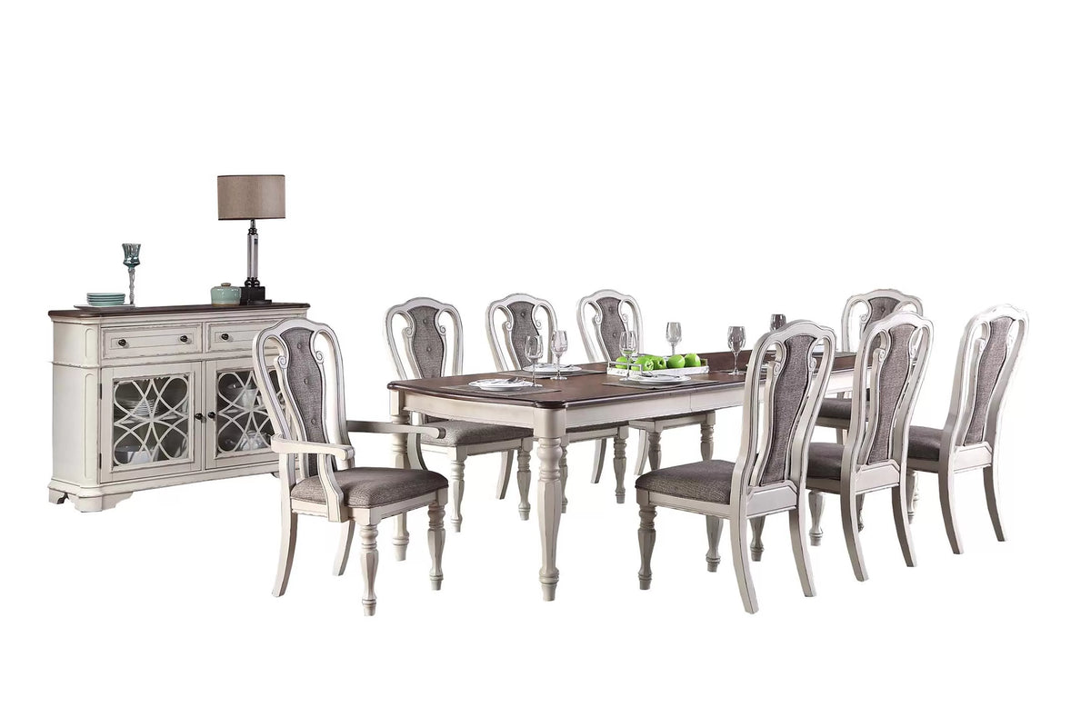 The Rocklin Carved Dining Set with Server – 8 Piece - view 2