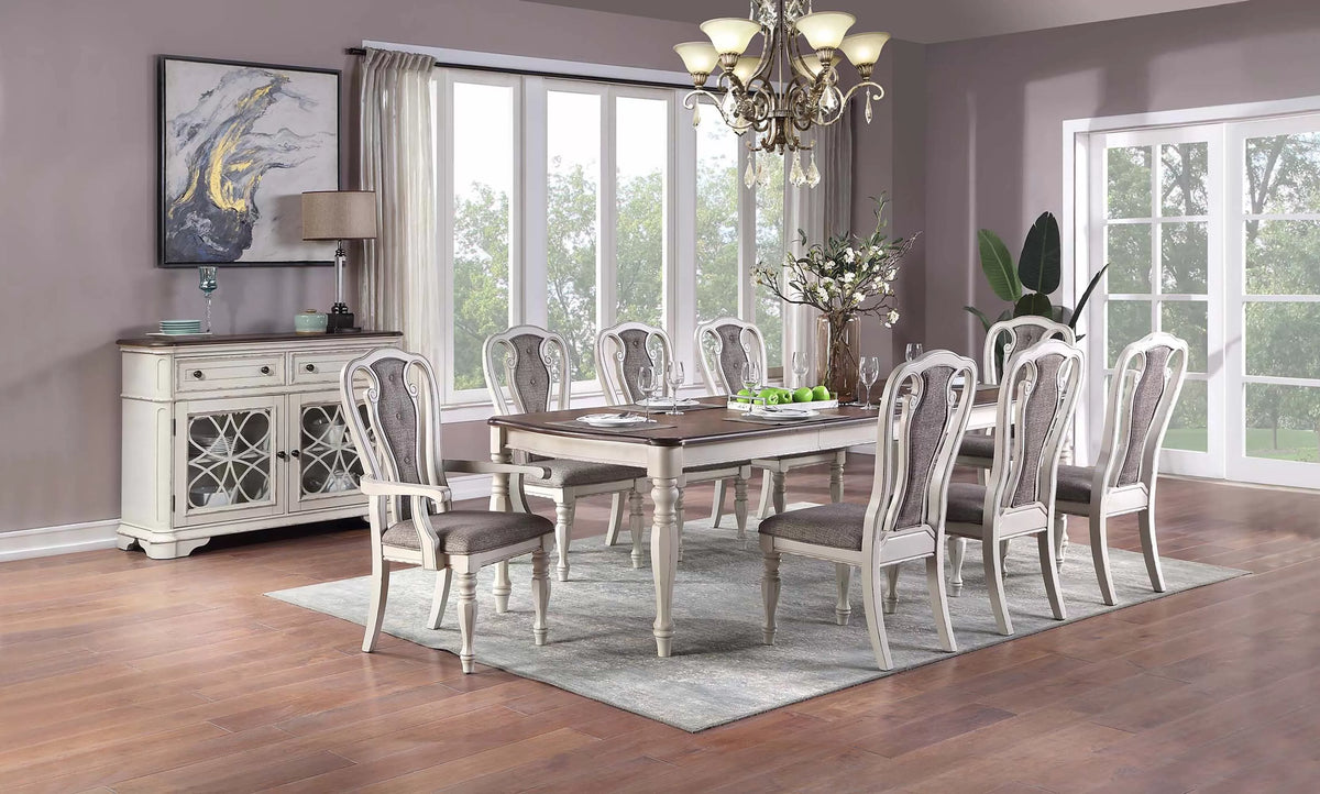 The Rocklin Carved Dining Set with Server – 8 Piece - view 1