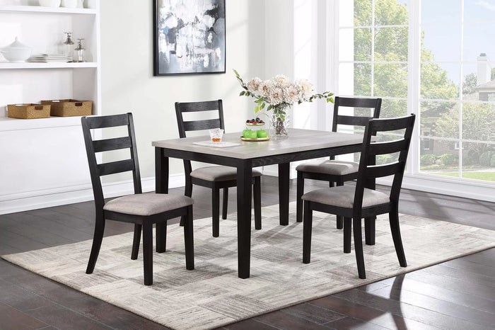 The Parker Black Dining Set – 5 Piece