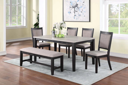 The Ellery Espresso Dining Set – 6 Piece
