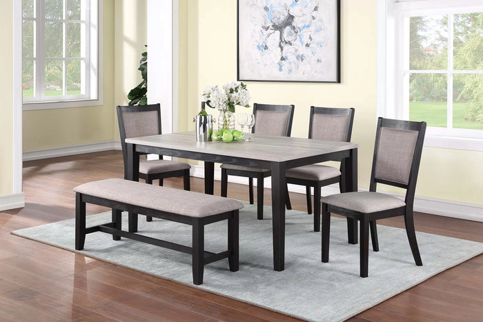 Juego de Comedor Ellery Espresso – 6 Piezas