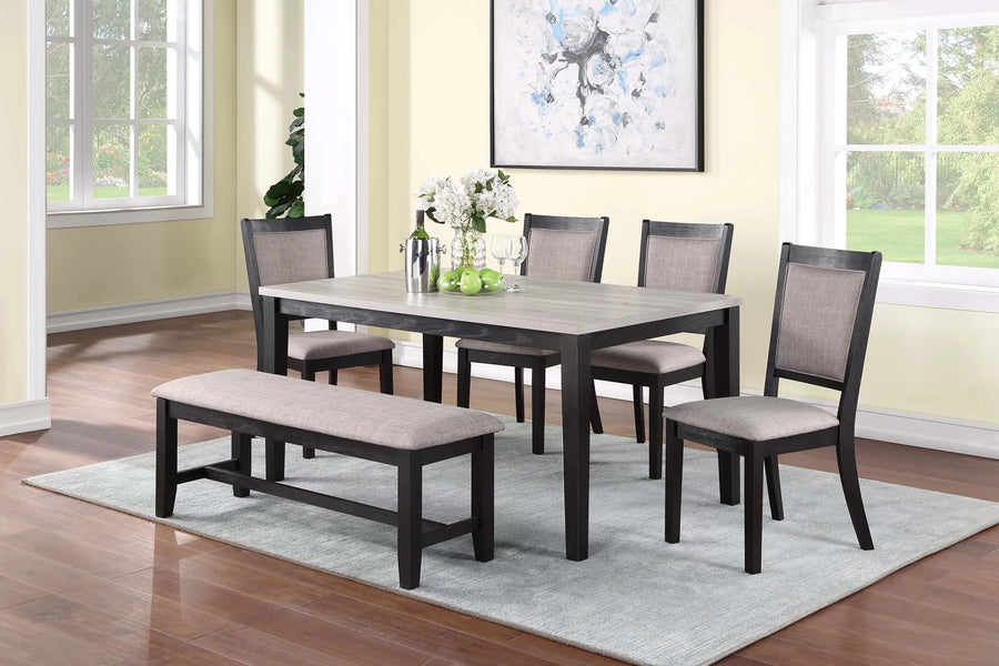 The Ellery Espresso Dining Set – 6 Piece