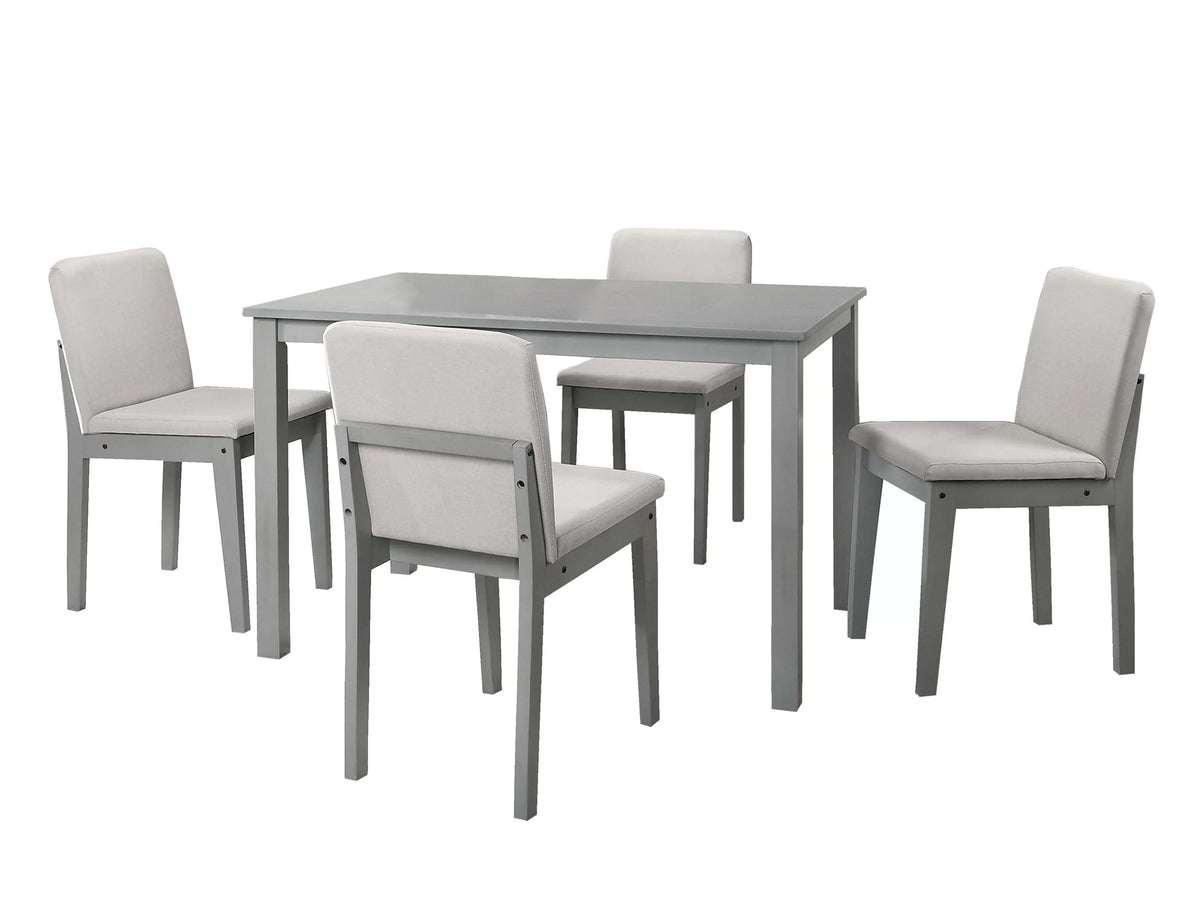 The Foster Distressed Gray Dining Set – 5 Piece