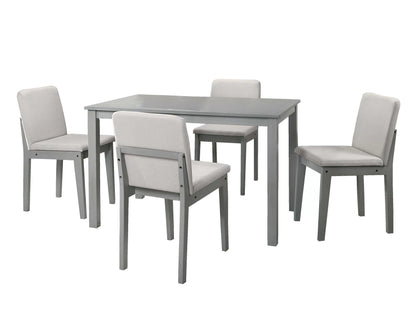 The Foster Distressed Gray Dining Set – 5 Piece