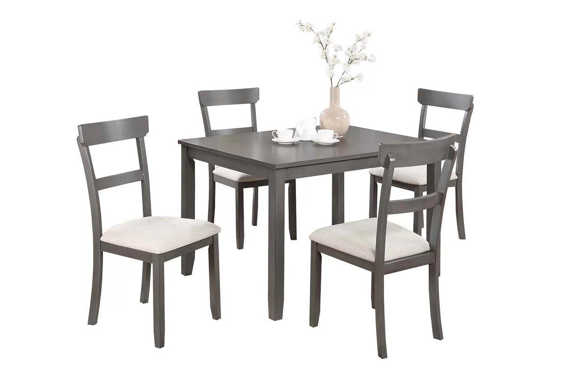 The Harlow Wood Dining Set – 5 Piece