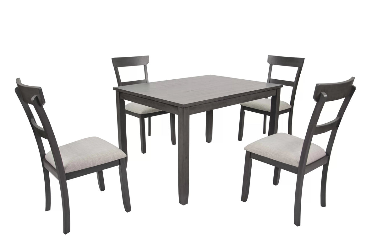 The Harlow Wood Dining Set – 5 Piece