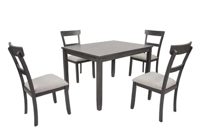 The Harlow Wood Dining Set – 5 Piece