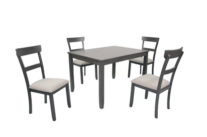 The Harlow Wood Dining Set – 5 Piece