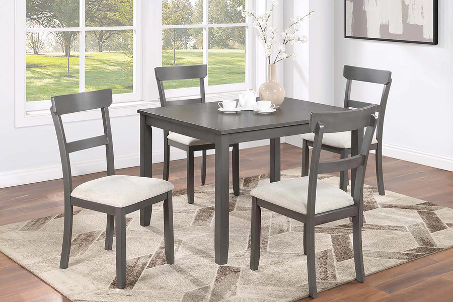 The Harlow Wood Dining Set – 5 Piece
