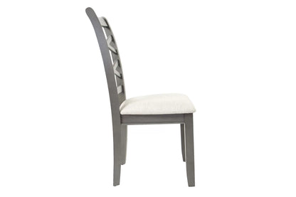 6-Piece Dining Set – Table, 4 Chairs & Bench – Gray | F2623