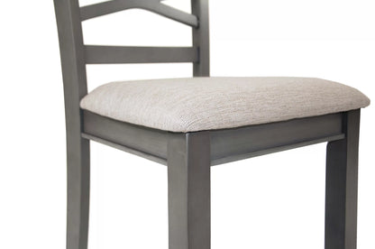 6-Piece Dining Set – Table, 4 Chairs & Bench – Gray | F2623