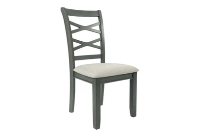6-Piece Dining Set – Table, 4 Chairs & Bench – Gray | F2623