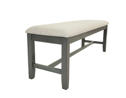 6-Piece Dining Set – Table, 4 Chairs & Bench – Gray | F2623