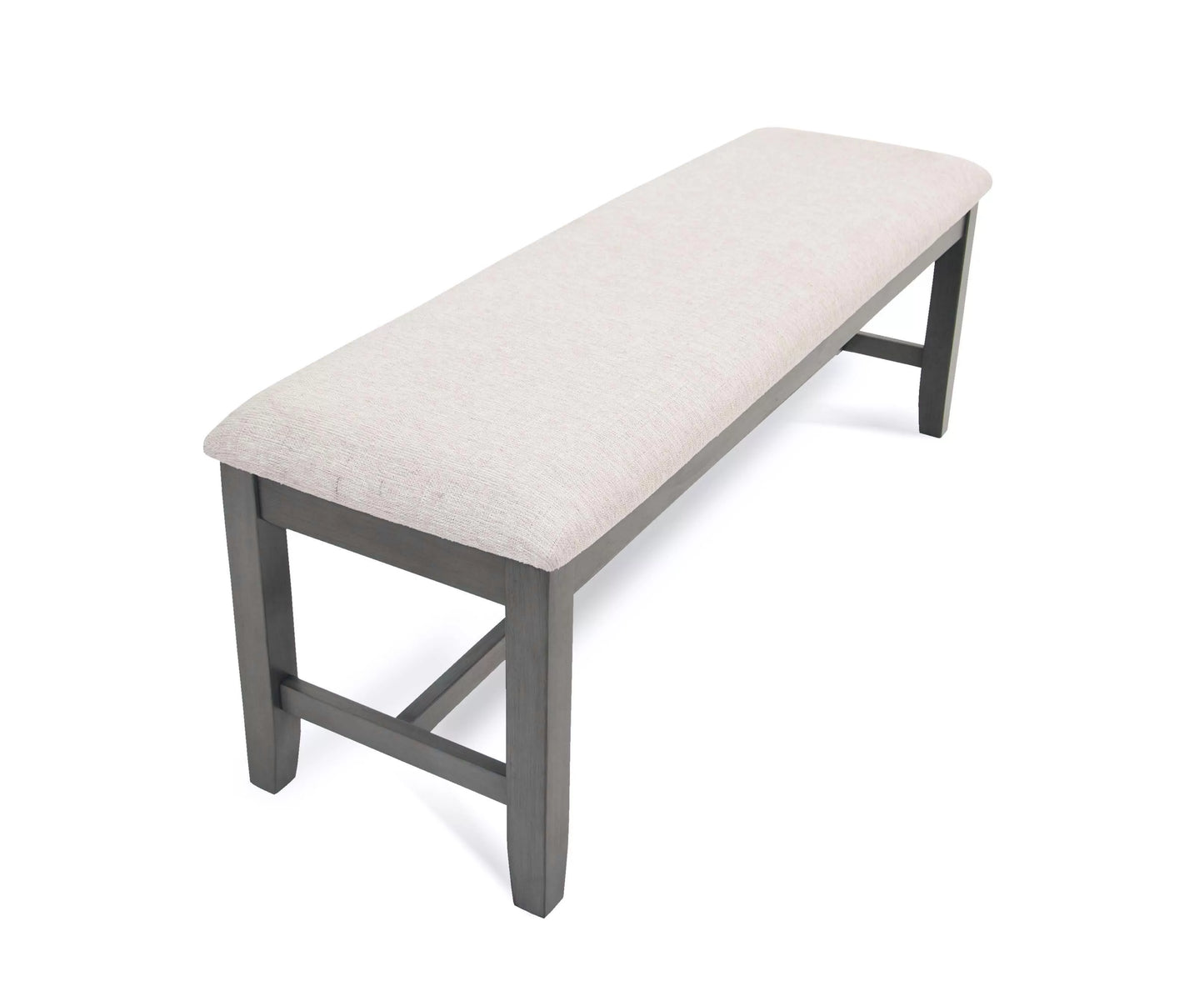 6-Piece Dining Set – Table, 4 Chairs & Bench – Gray | F2623
