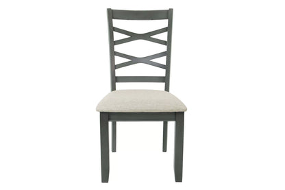 6-Piece Dining Set – Table, 4 Chairs & Bench – Gray | F2623