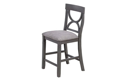 The Ellis Gray Round Counter Height Dining Set – 5 Piece