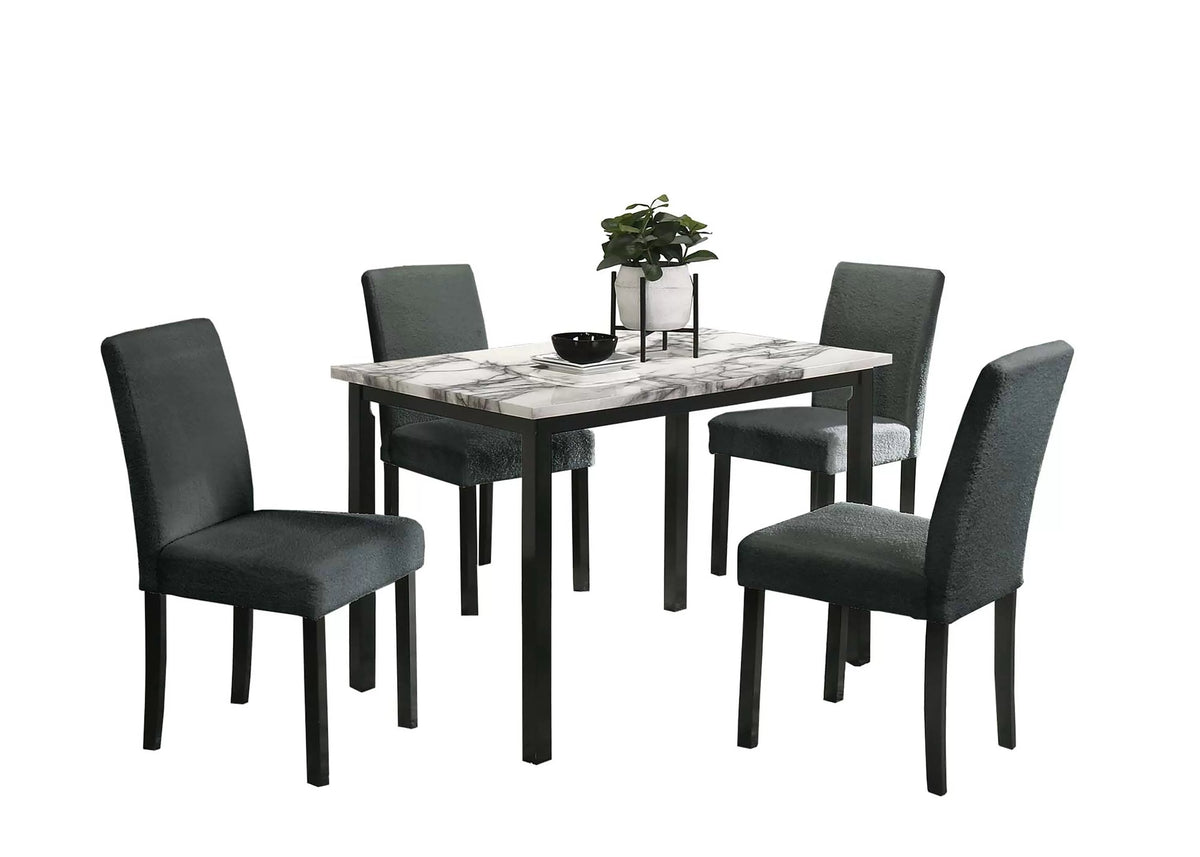 The Irving Charcoal Dining Set – 5 Piece