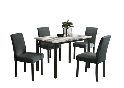 The Irving Charcoal Dining Set – 5 Piece