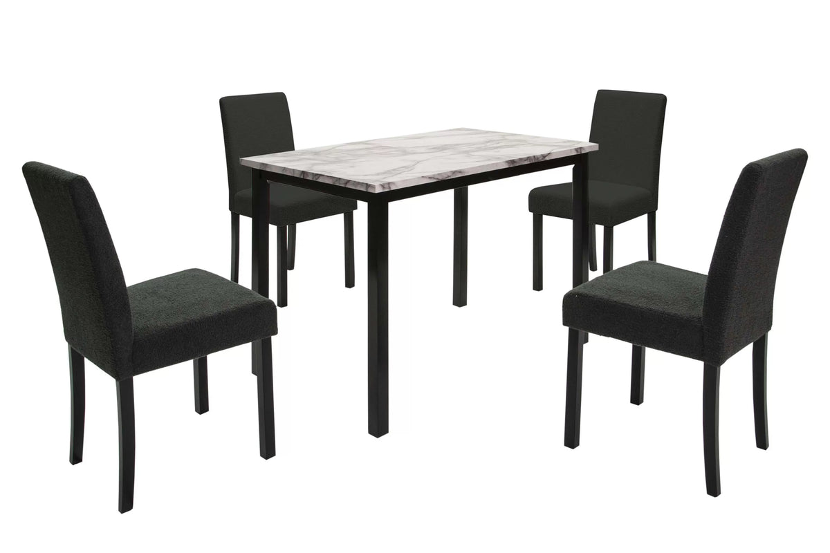 The Irving Charcoal Dining Set – 5 Piece