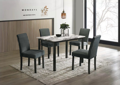 The Irving Charcoal Dining Set – 5 Piece