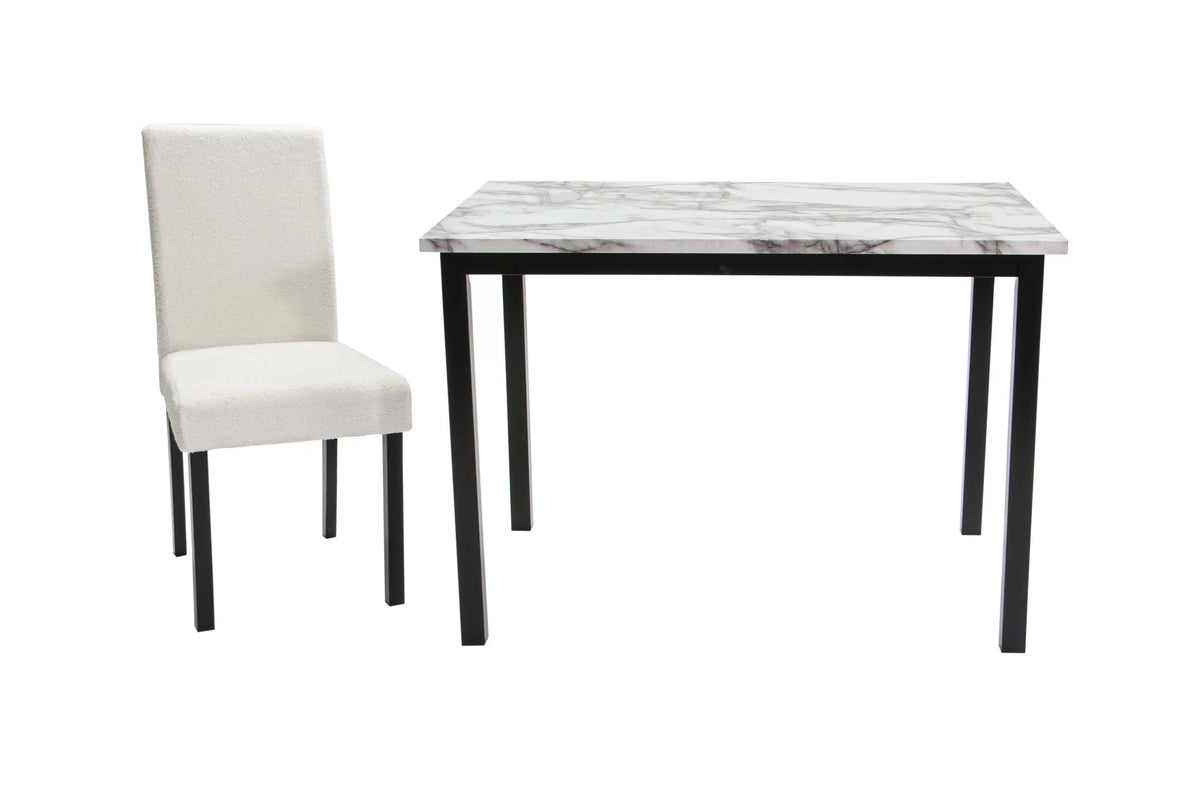 The Irving White Dining Set – 5 Piece