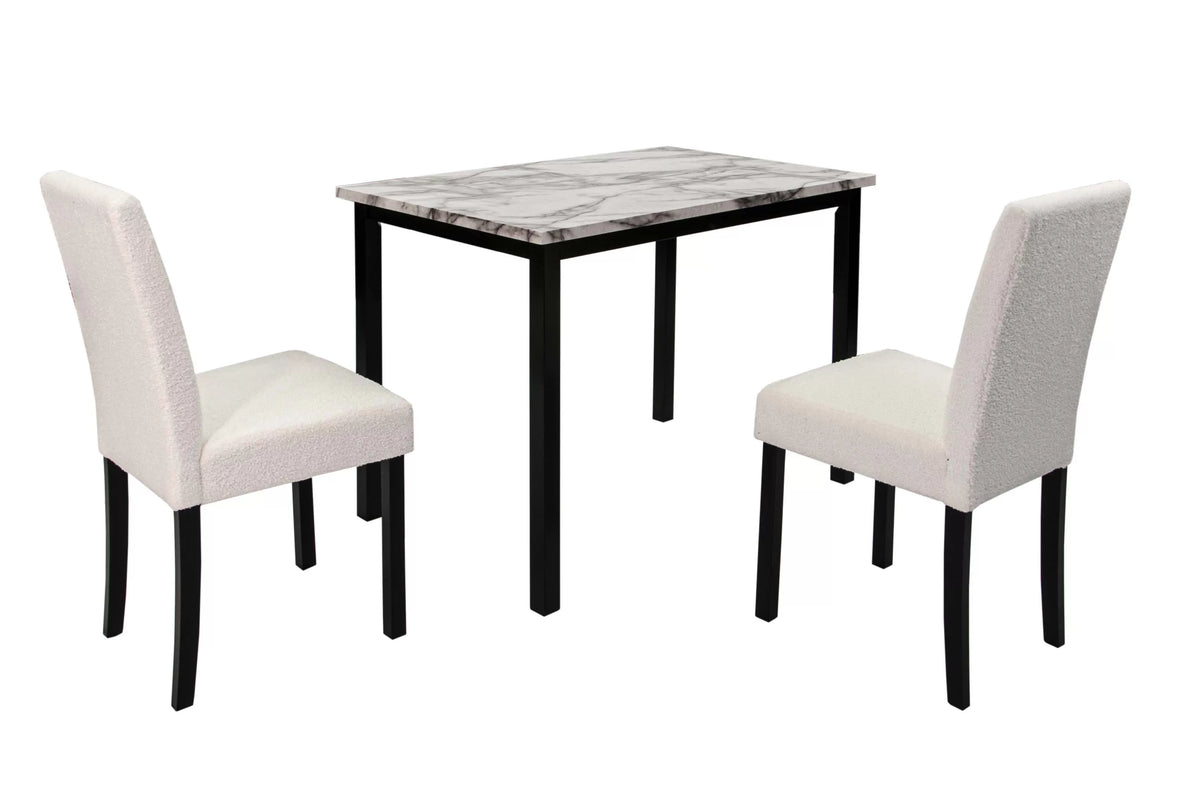 The Irving White Dining Set – 5 Piece