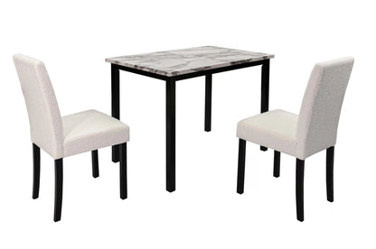 The Irving White Dining Set – 5 Piece