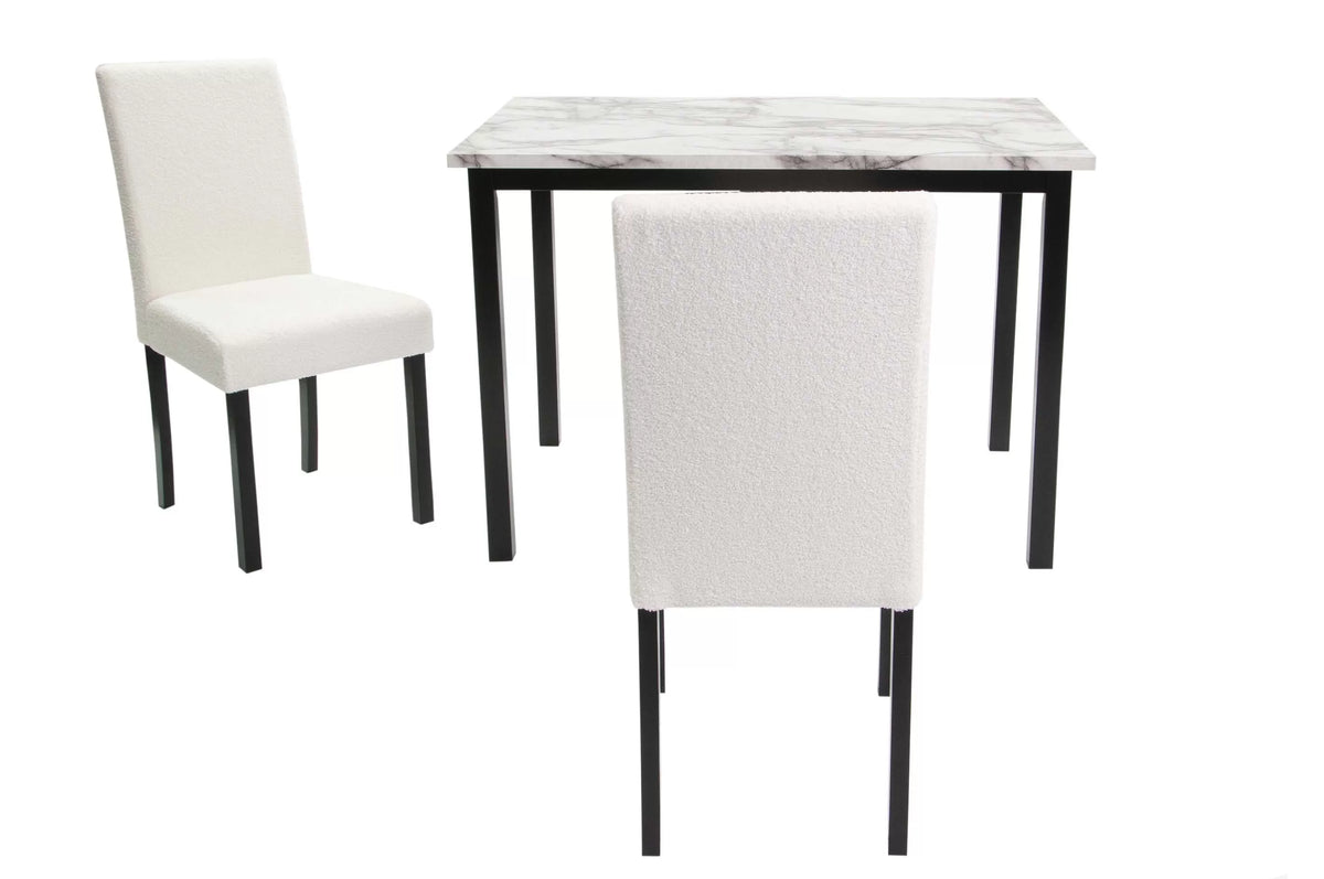 The Irving White Dining Set – 5 Piece