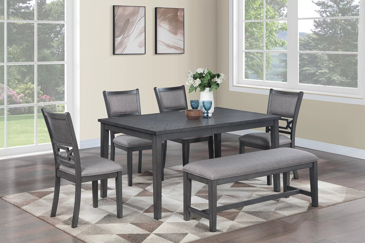 The Jensen Gray Dining Set – 6 Piece