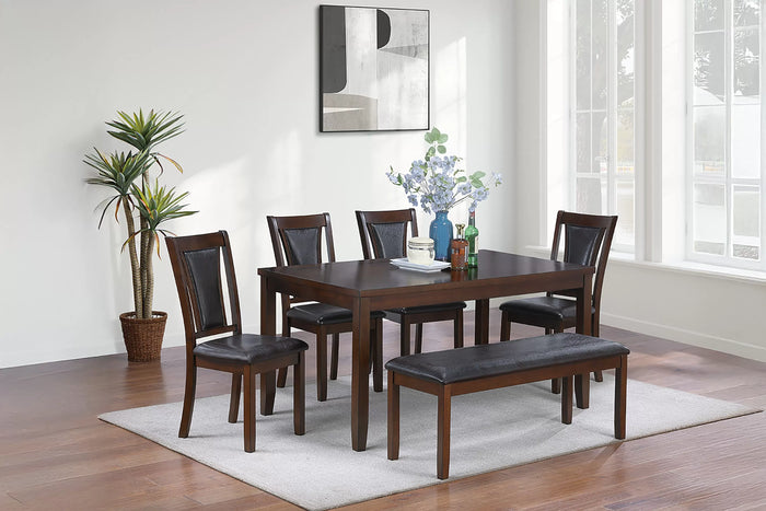 Juego de Comedor Keaton Nogal – 6 Piezas