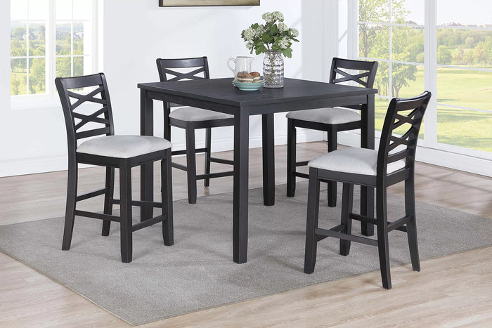 Juego de Comedor Graham Negro – 5 Piezas