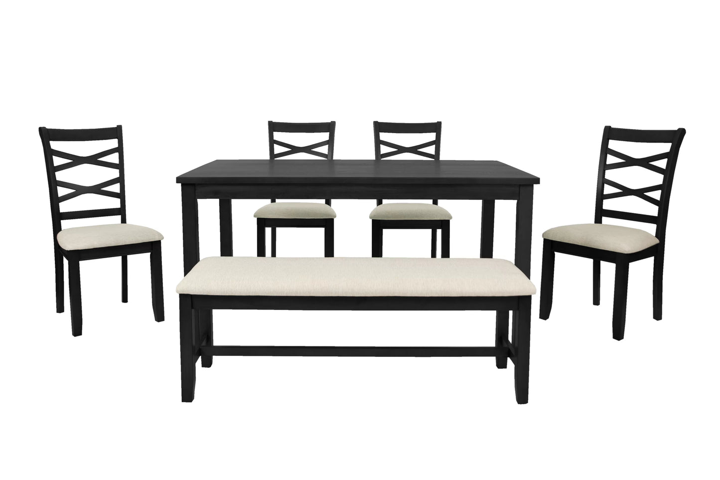 The Ashton Charcoal Dining Set – 6 Piece
