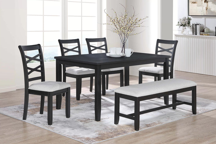 The Ashton Charcoal Dining Set – 6 Piece