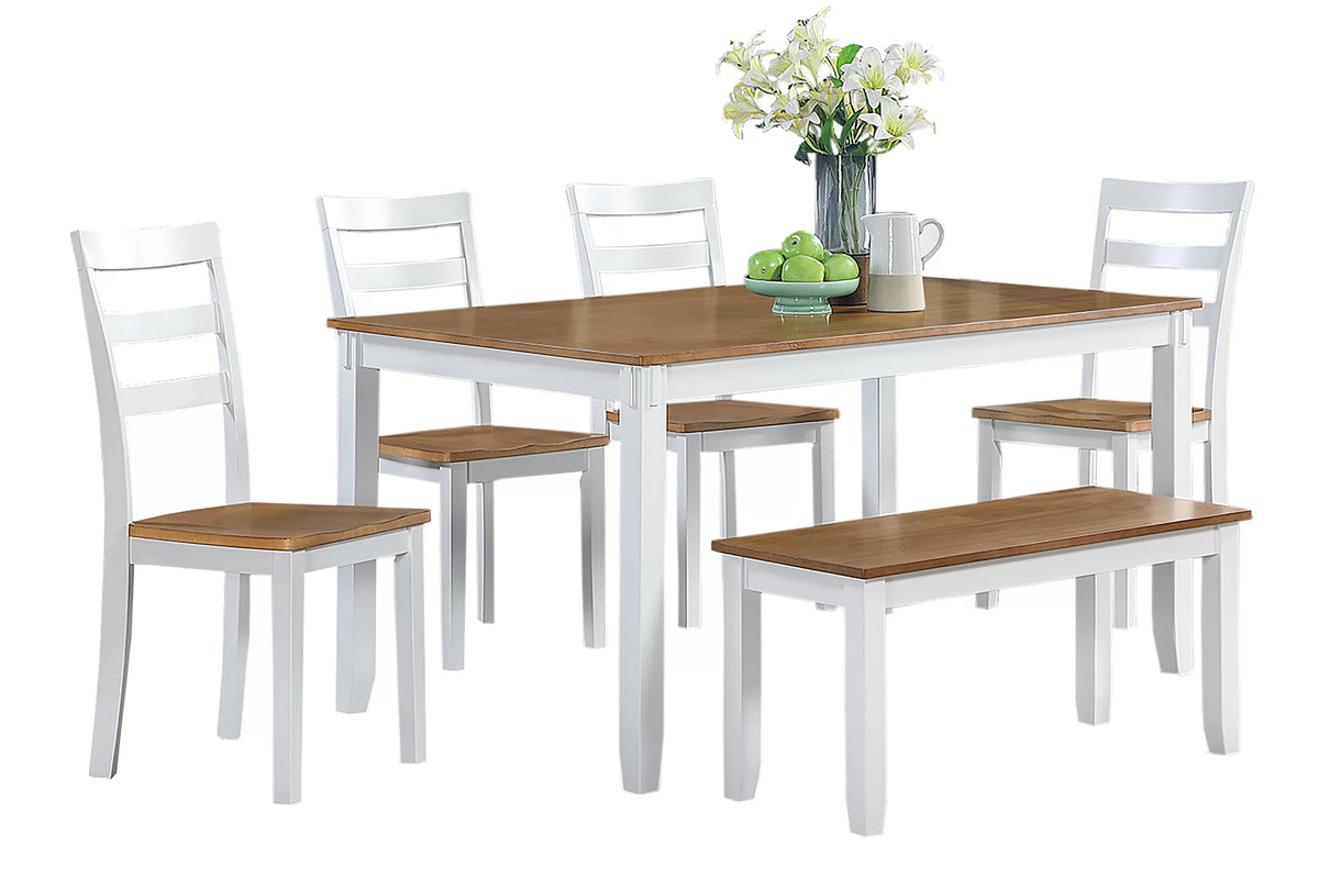 The Nolan Two-Tone Dining Set – 6 Piece