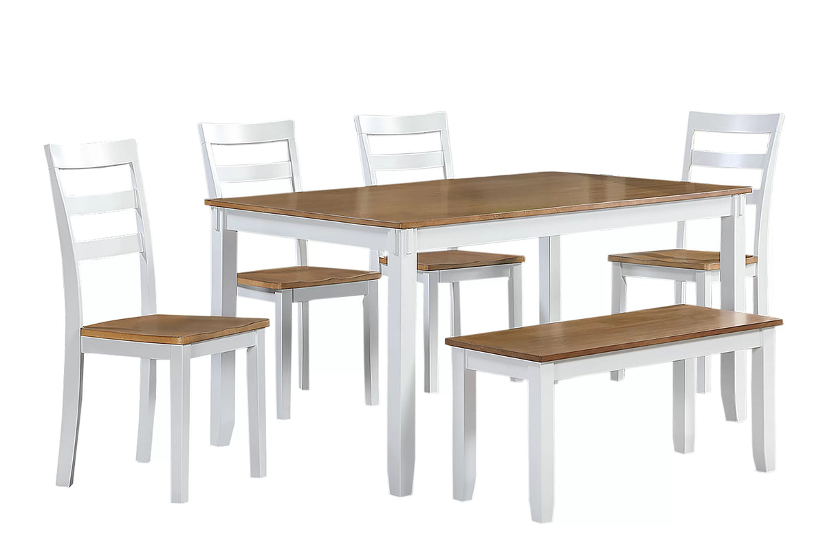 The Nolan Two-Tone Dining Set – 6 Piece