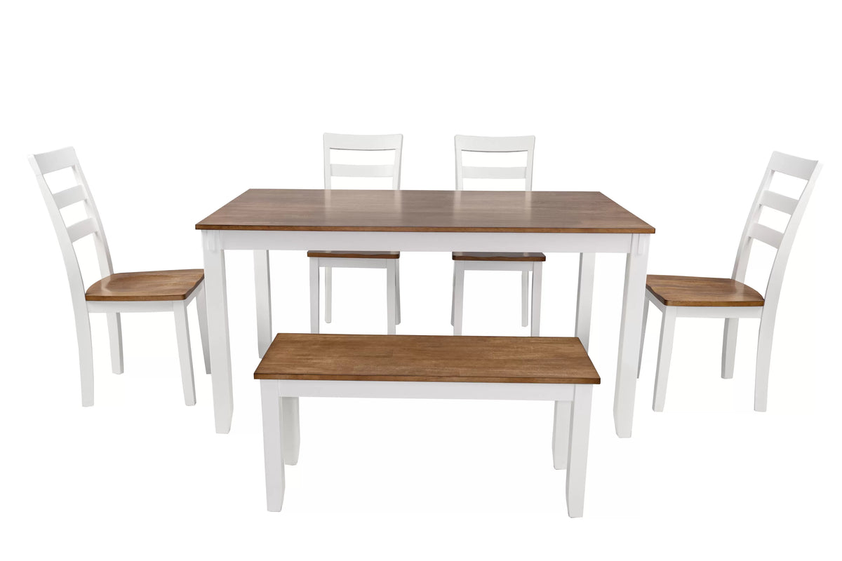 The Nolan Two-Tone Dining Set – 6 Piece