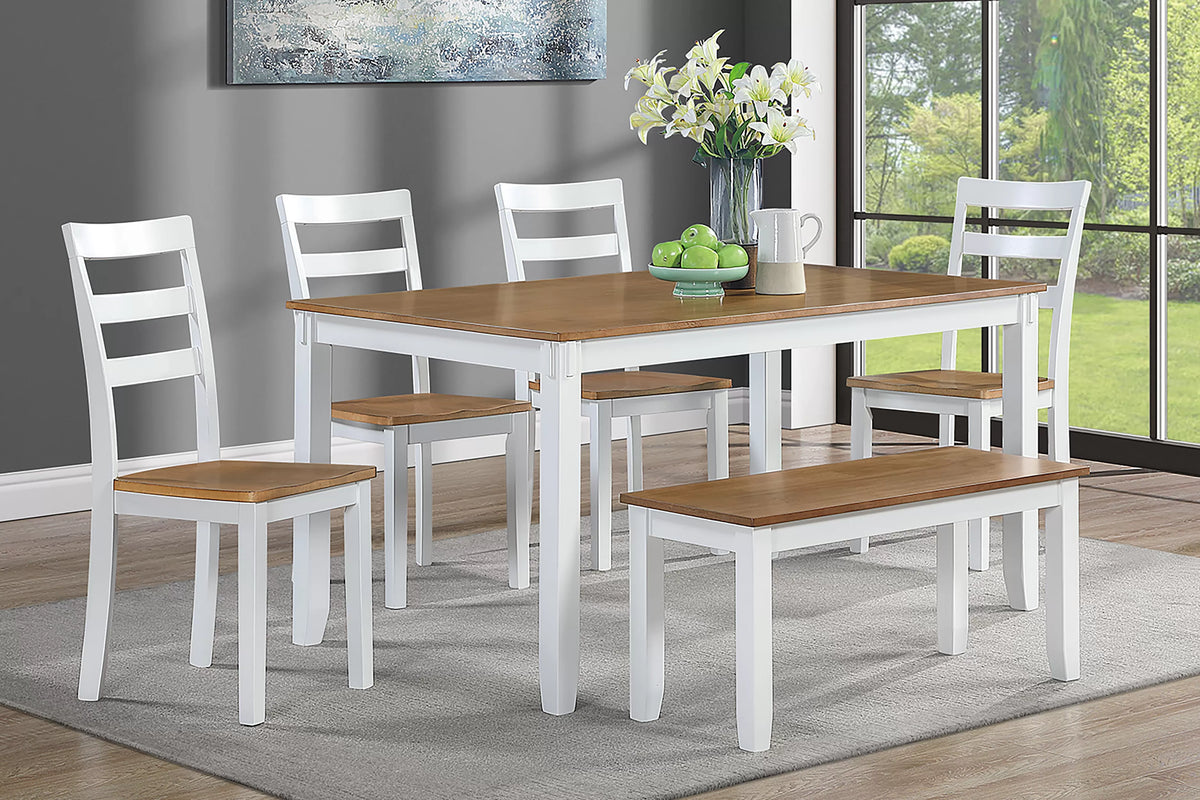 The Nolan Two-Tone Dining Set – 6 Piece