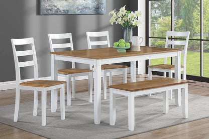 The Nolan Two-Tone Dining Set – 6 Piece