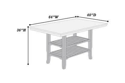 The Grayson 64-Inch Counter-Height Table - view 4