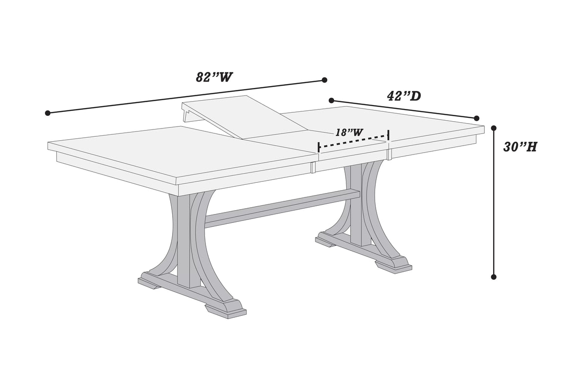 The Pemberton Butterfly Leaf Dining Table - view 5
