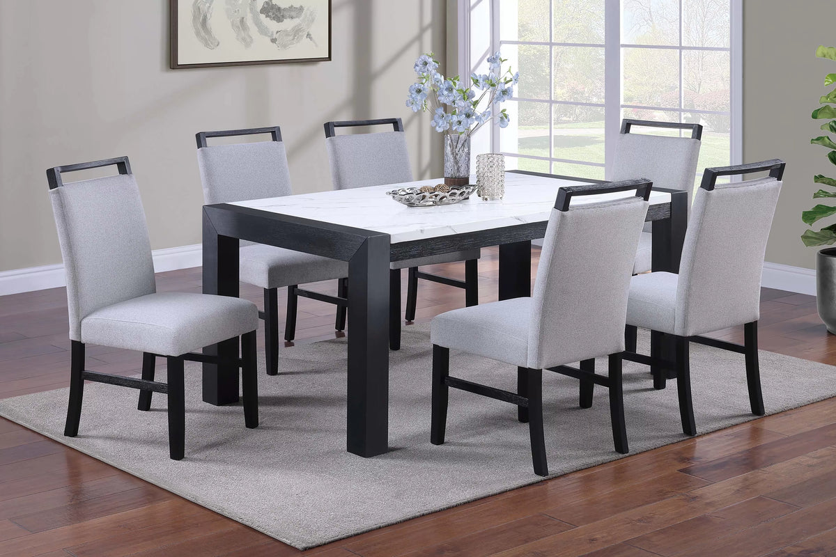 The Kensington Dining Set with Bench – 6 Piece - view 2