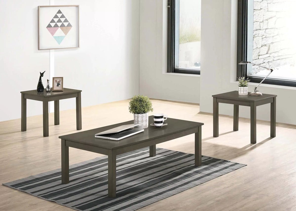 3-Piece Coffee Table Set with Paper Veneer Top - view 1
