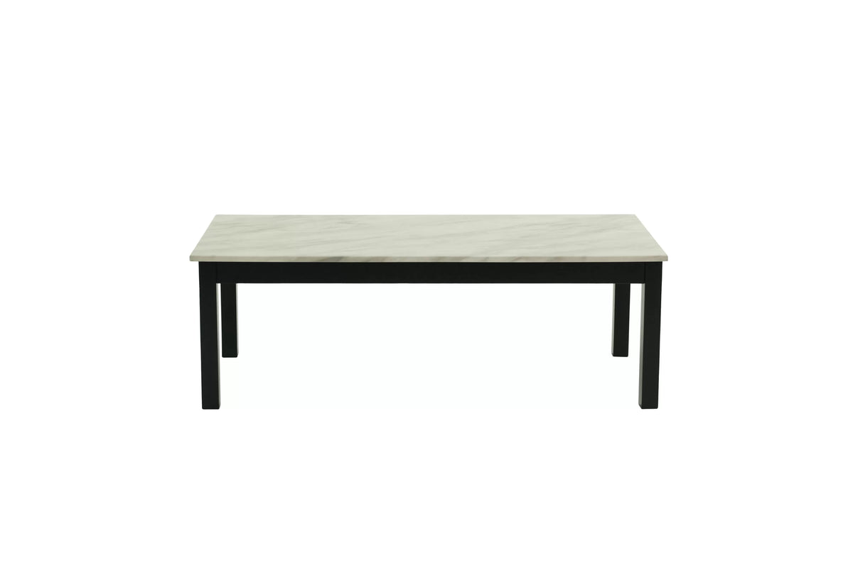 3-Piece Faux Marble Top Coffee Table Set - view 2